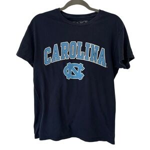 Navy Blue North Carolina University Shirt Cotton Top Unisex Medium School Tee!